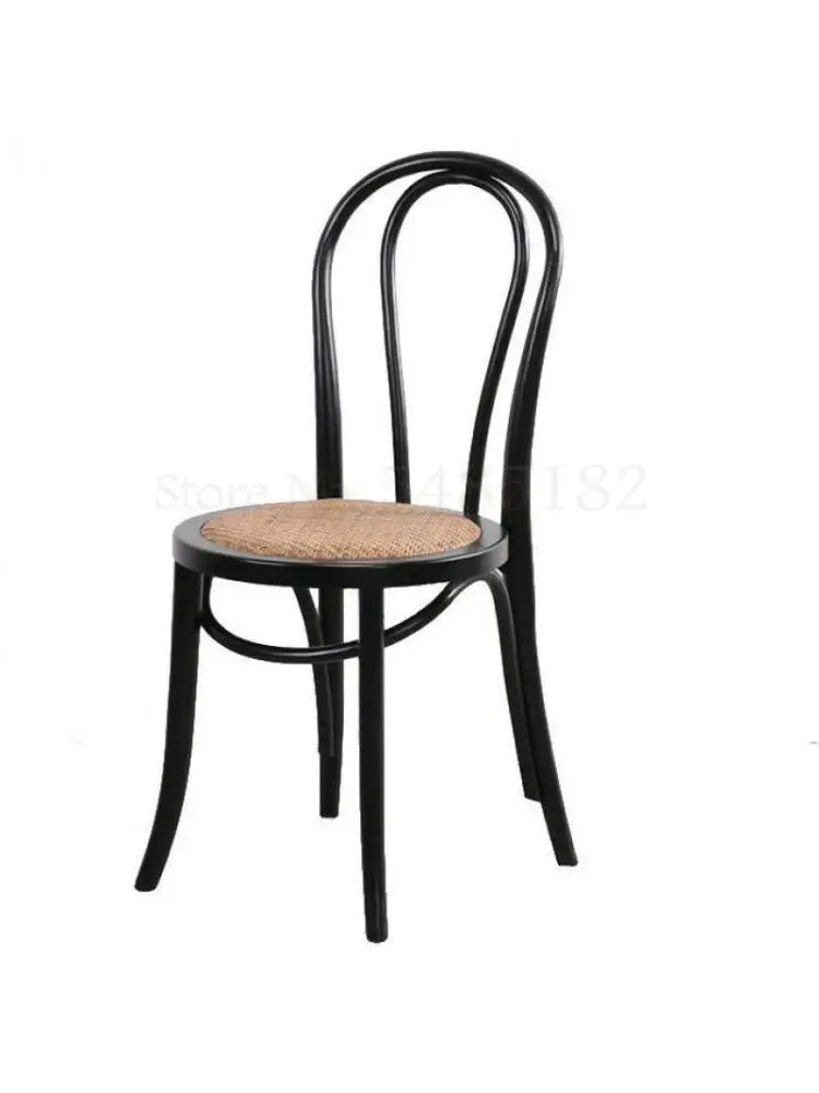Amerikai ország tömör fa étkező szék retro teaház szék szabadidő kör vissza szék kávé szék teázó szék phot
