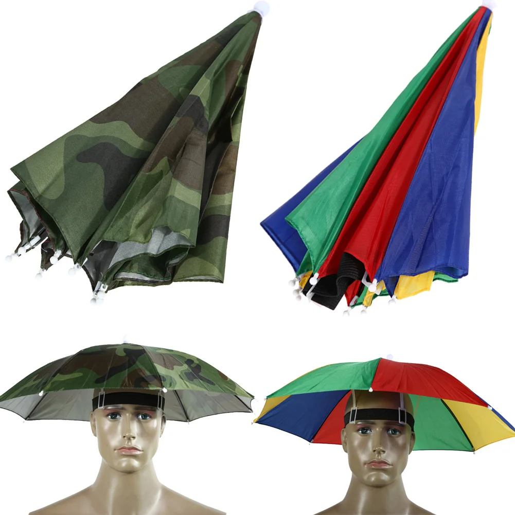55cm Összecsukható Fejfedőt Esernyő, Halászat, Túrázás Kalap Sapka Kemping Fejfedőt