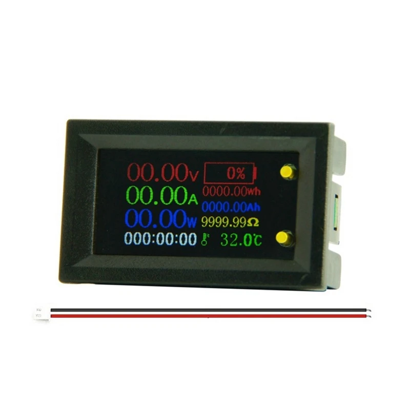 20A 9 1 IPS LCD Feszültség Áram Energia Voltmérő Árammérő Akkumulátor Áram Mérő Teszt