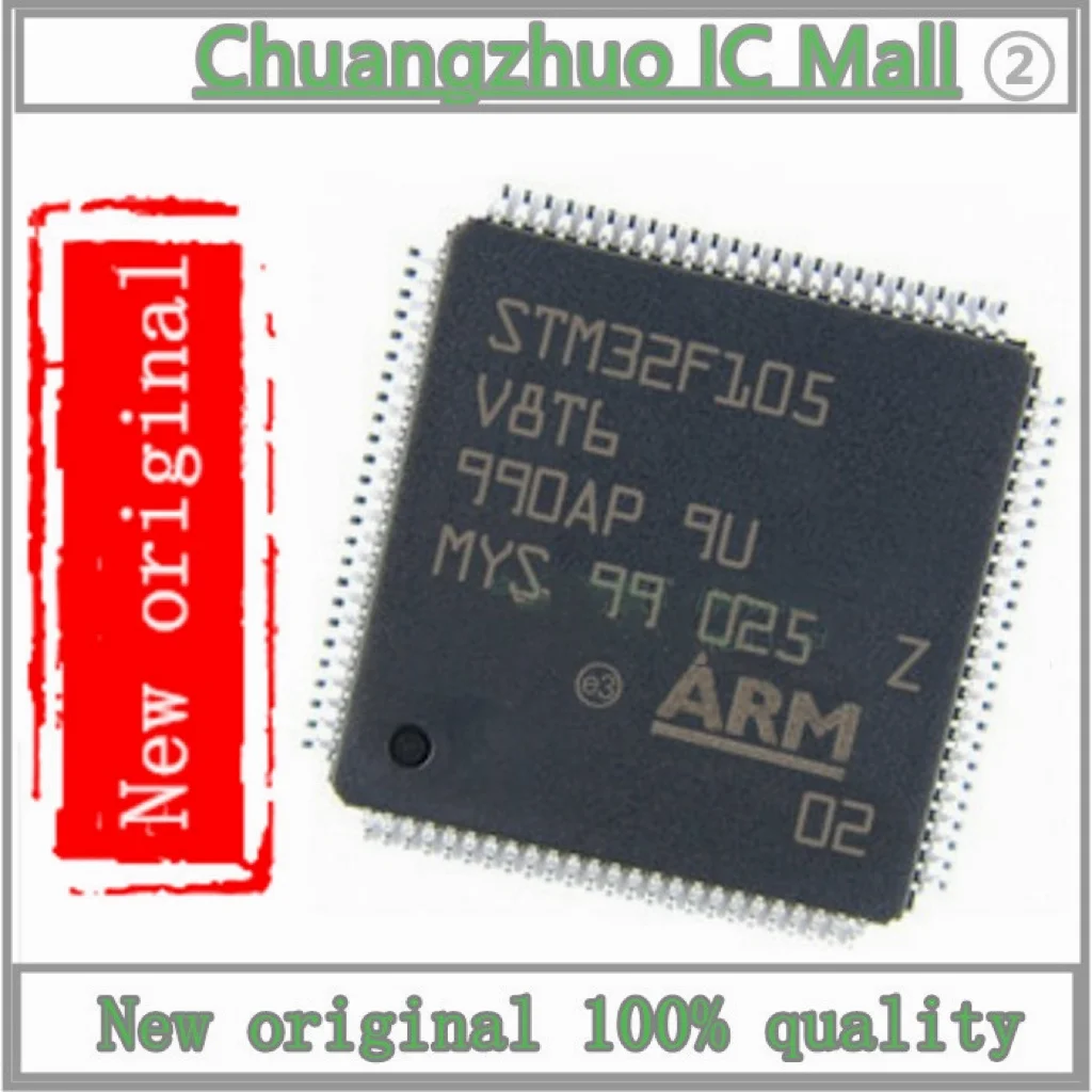 1DB/sok STM32F105V8T6 IC MCU 32BIT 64 KB FLASH 100LQFP IC Chip, Új, eredeti